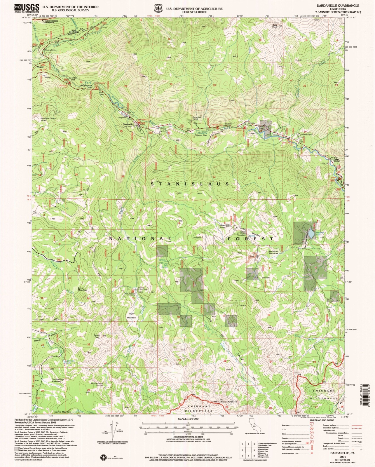 Topographic sheet of Dardanelle, surveyed 2001