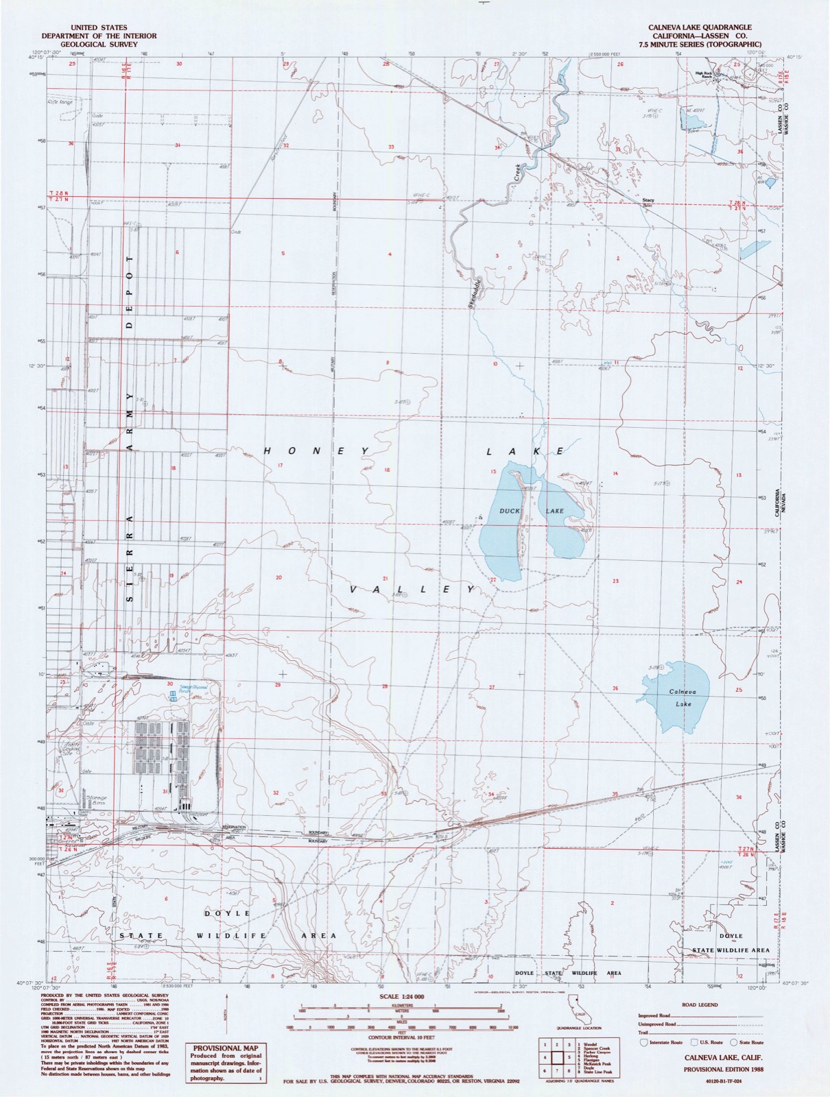 Topographic sheet of Stacy, surveyed 1988