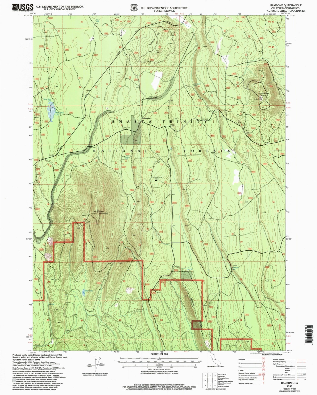 Topographic sheet of Slagger, surveyed 1998