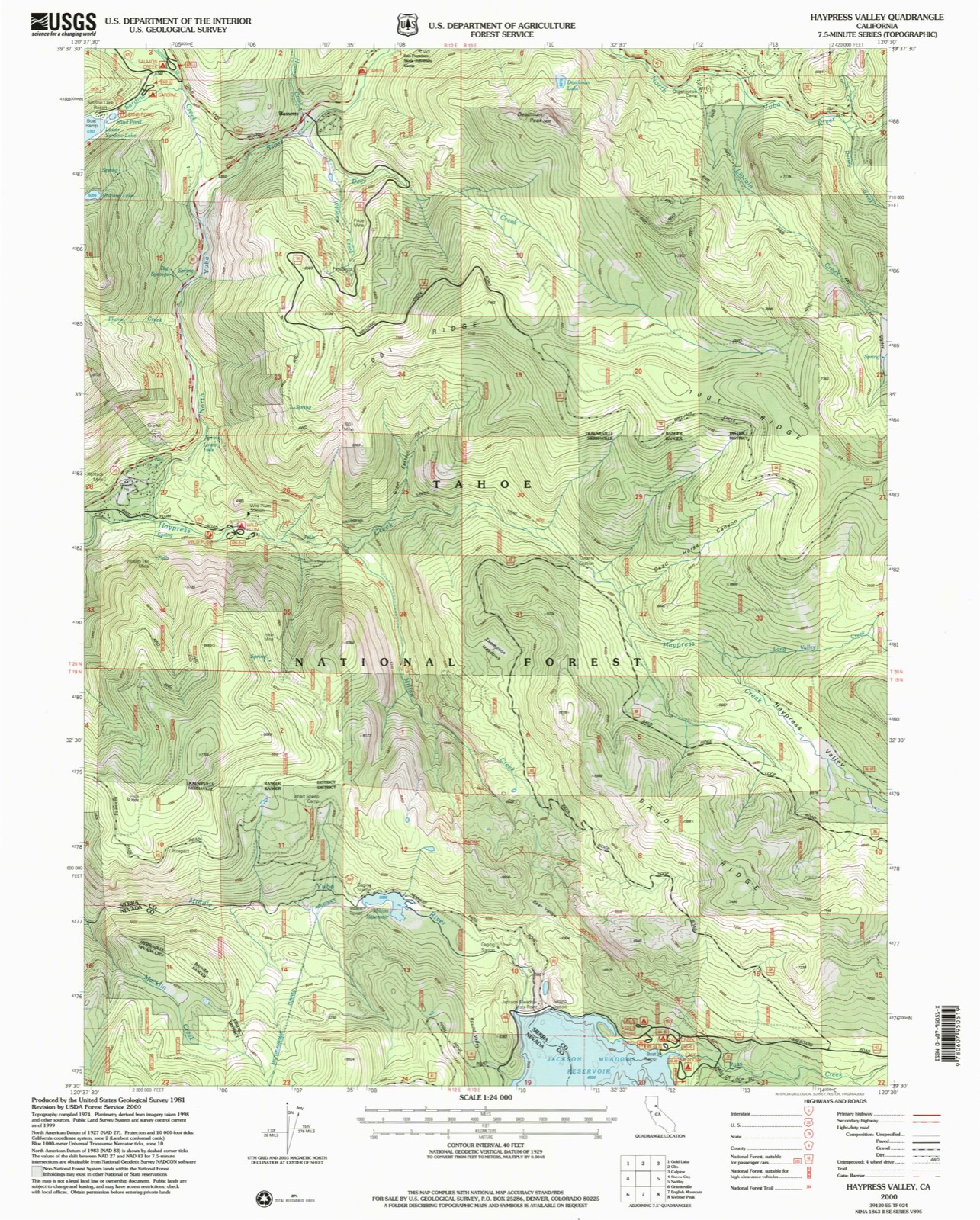 Topographic sheet of Bassetts, surveyed 2000