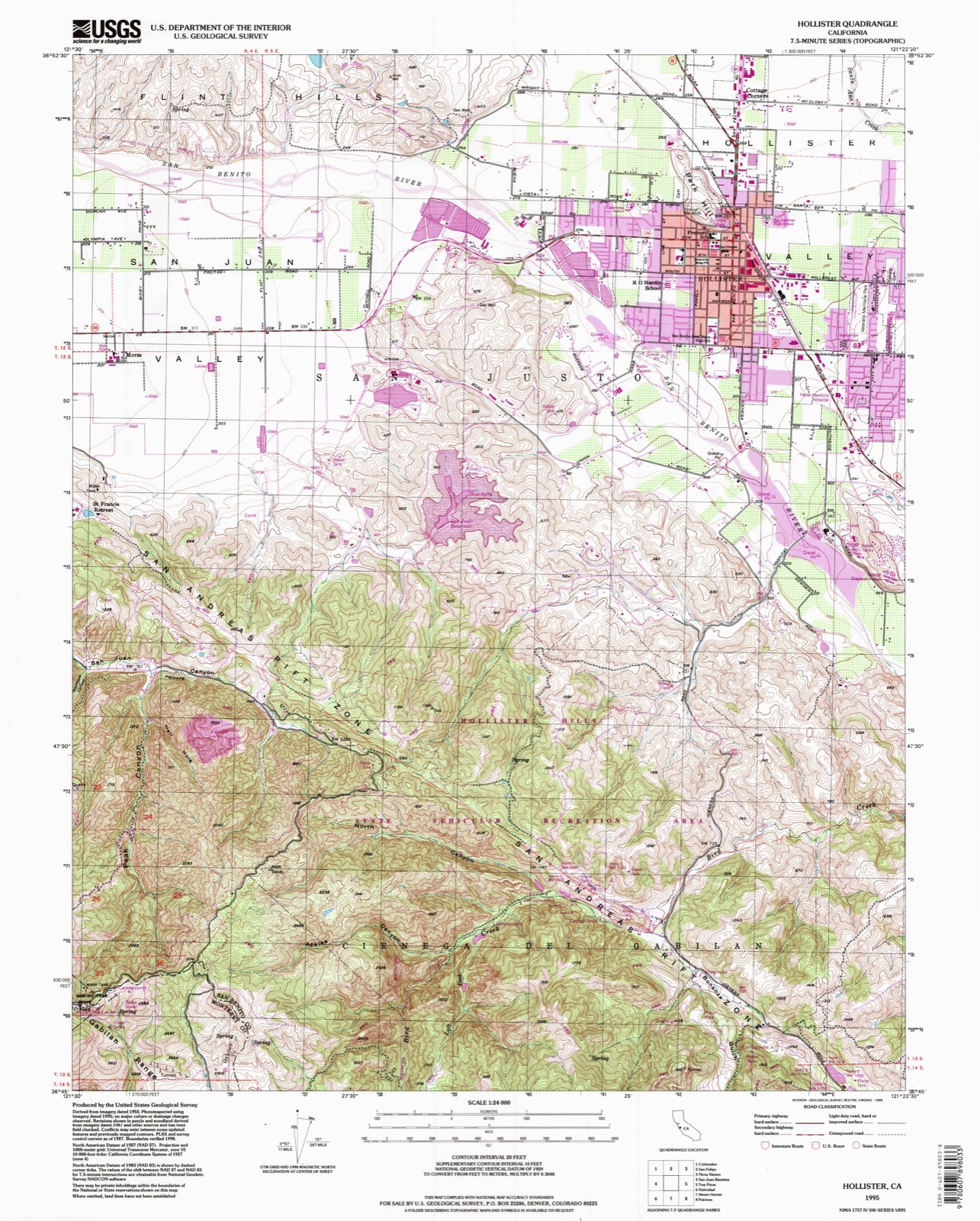 Topographic sheet of Morse, surveyed 1995