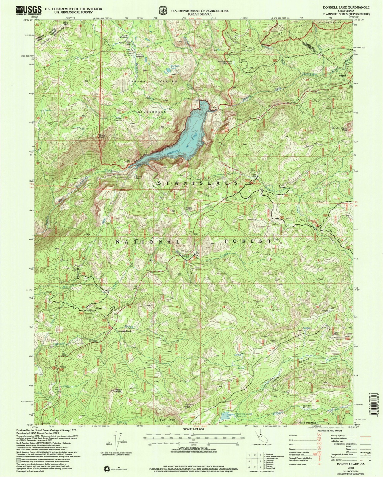 Topographic sheet of Wagner, surveyed 2001