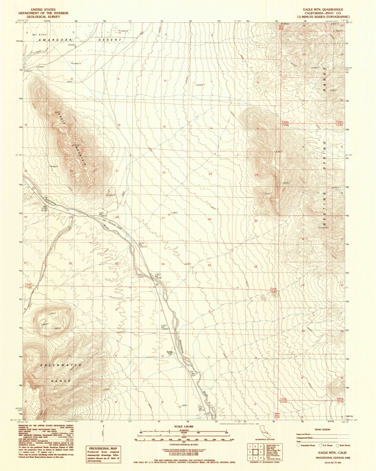 Topographic sheet of Evelyn, surveyed 1988