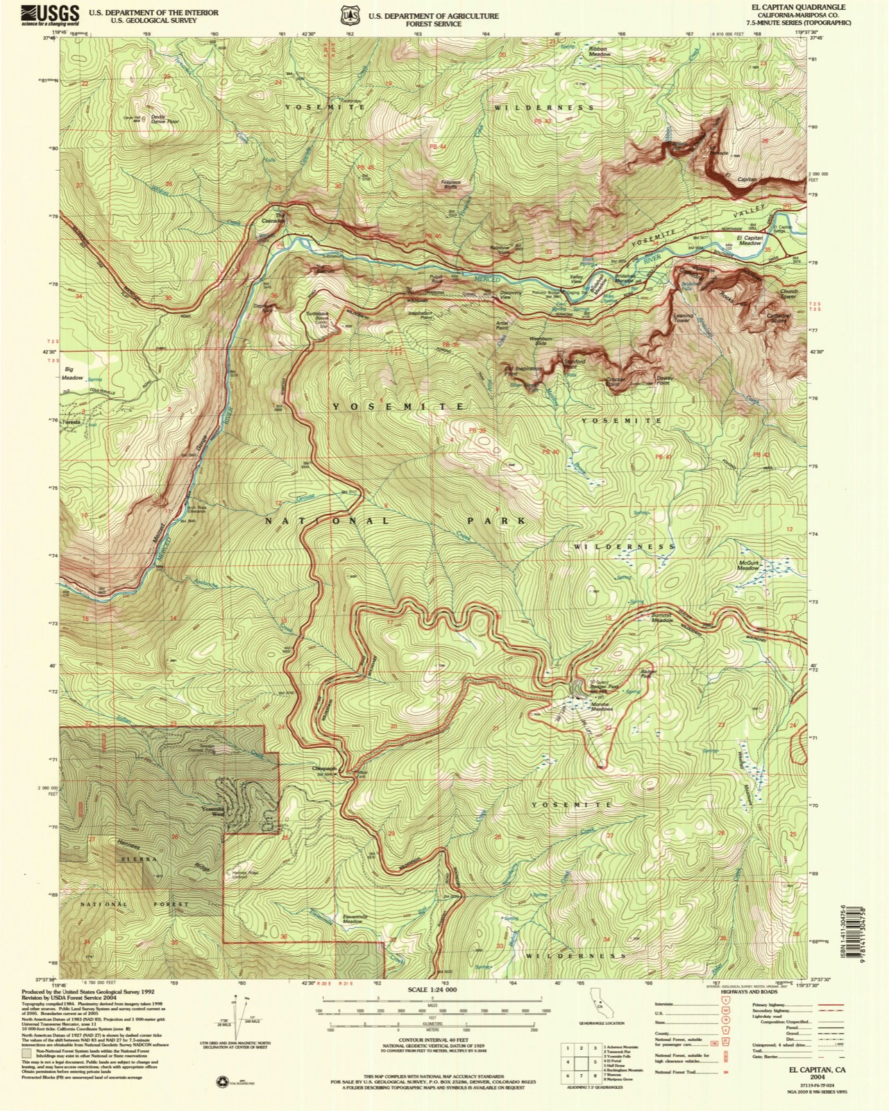 Topographic sheet covering McGurk Cabin, surveyed 2004