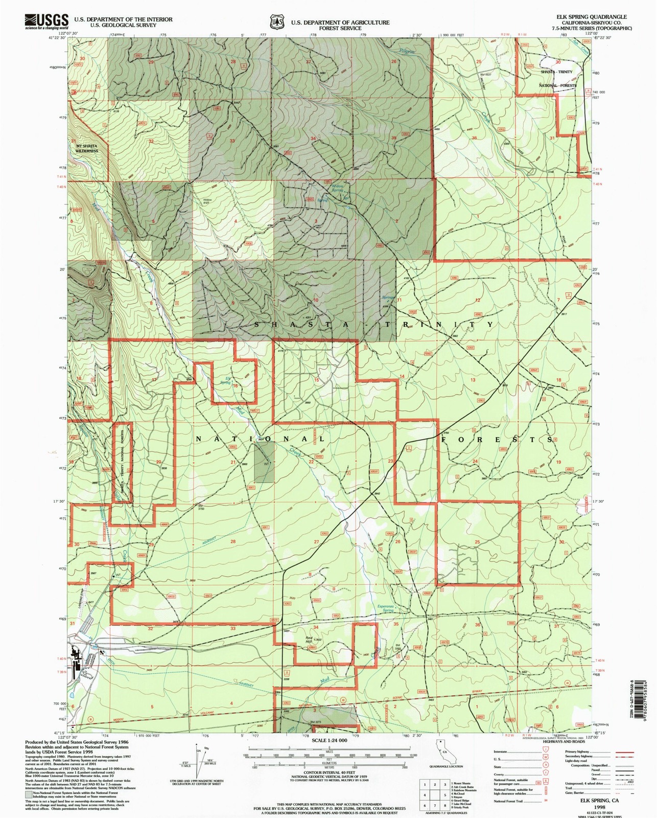 Topographic sheet of Esperanza (historical), surveyed 1998