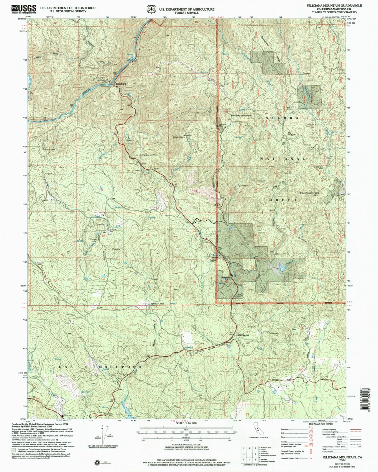 Topographic sheet of Midpines, surveyed 2004