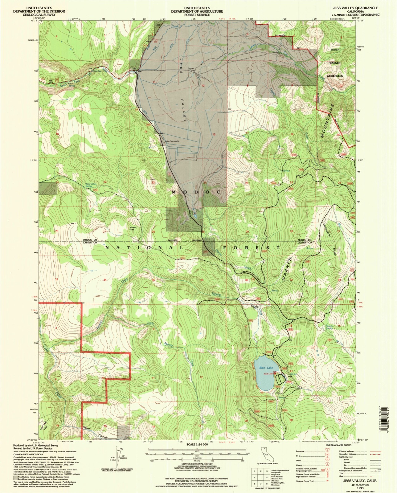 Topographic sheet of Campbell, surveyed 1993