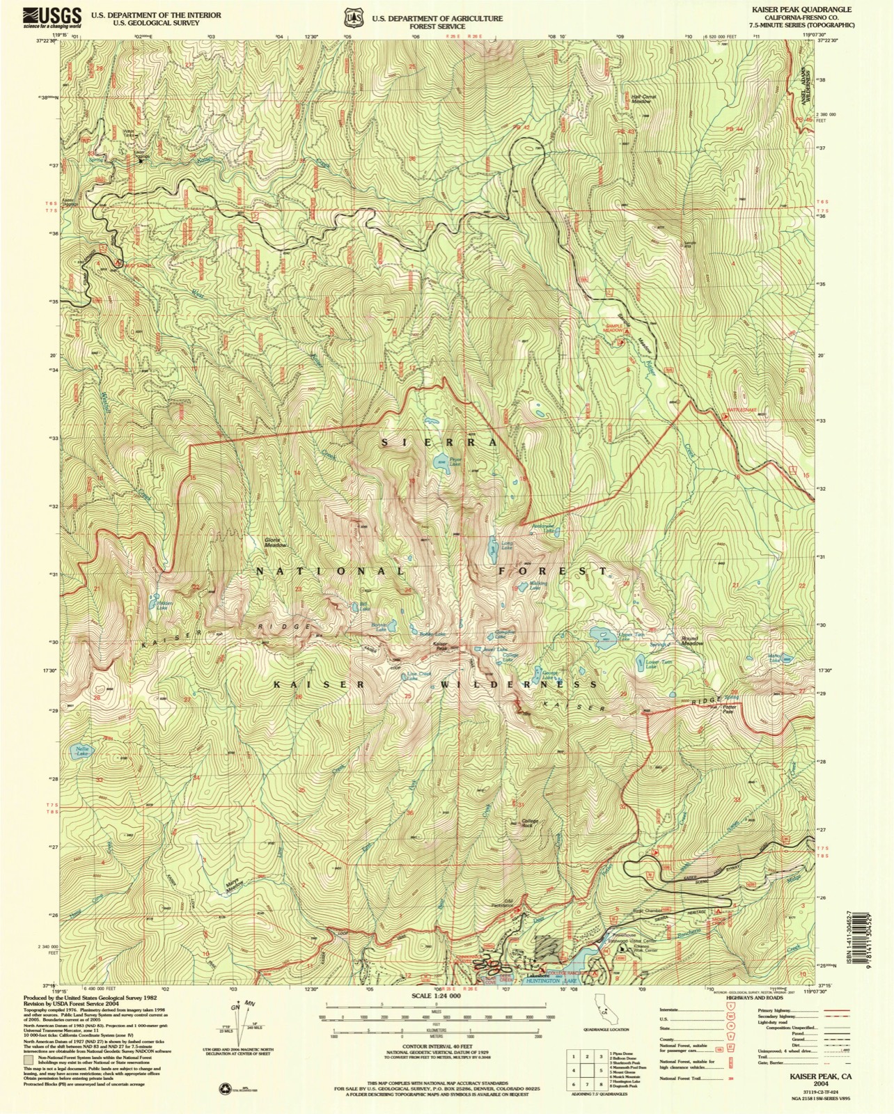 Topographic sheet of Lakeshore, surveyed 2004