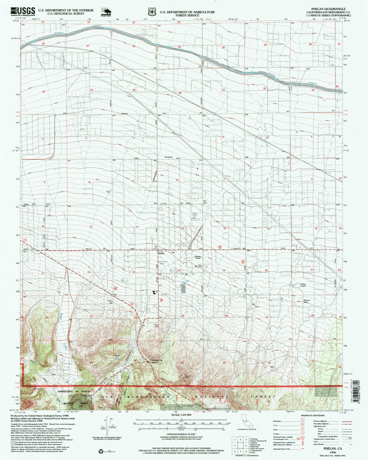 Topographic sheet of Deer Haven, surveyed 1996
