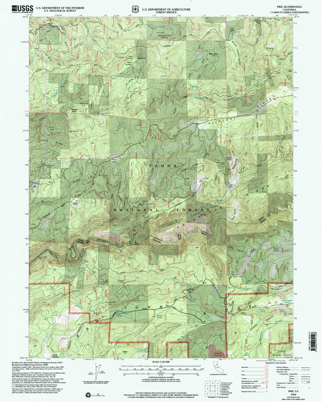 Topographic sheet of Nelson Mill, surveyed 2000