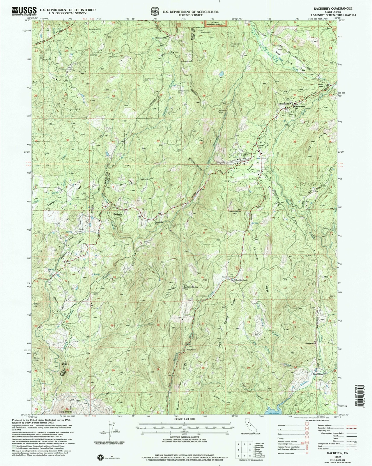 Topographic sheet of Frenchtown, surveyed 2002