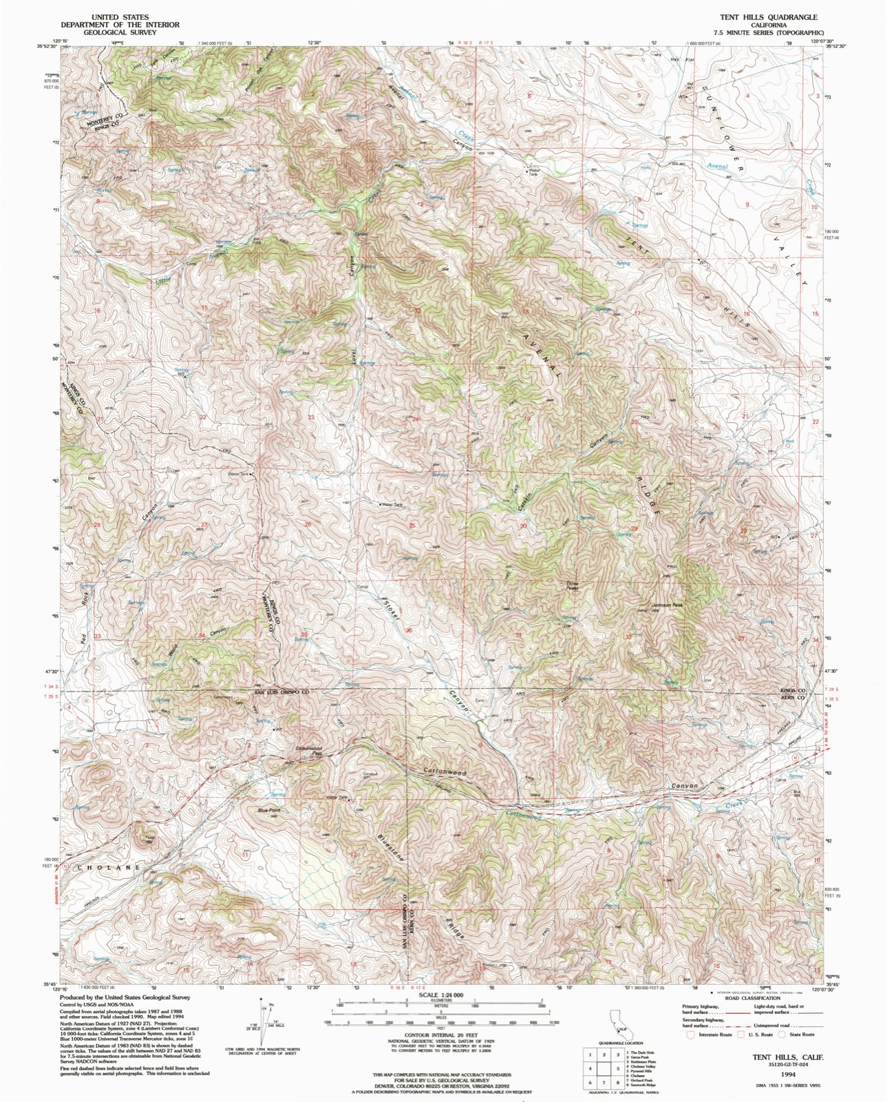 Topographic sheet of Acebedo, surveyed 1994