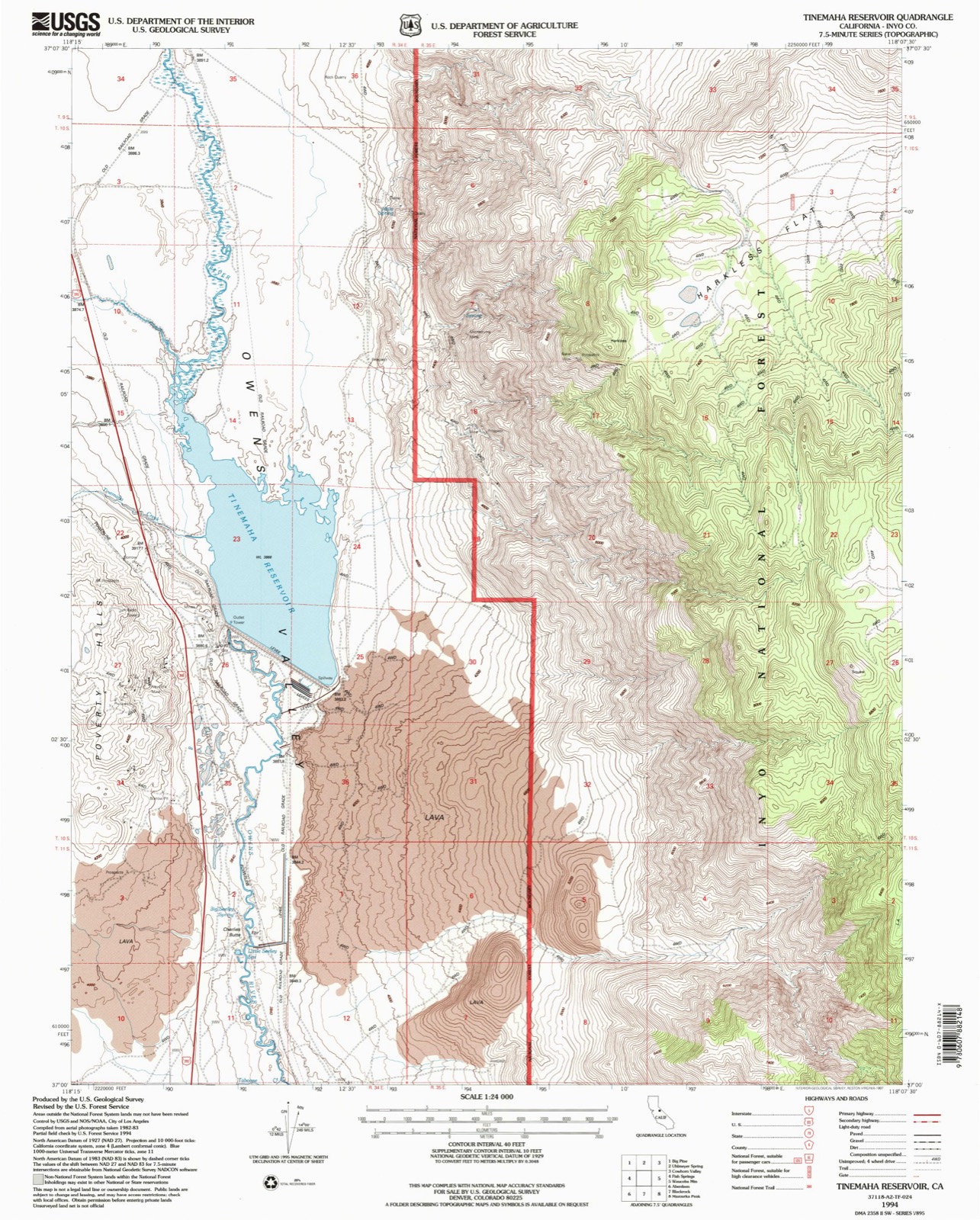 Topographic sheet of Elna (historical), surveyed 1994