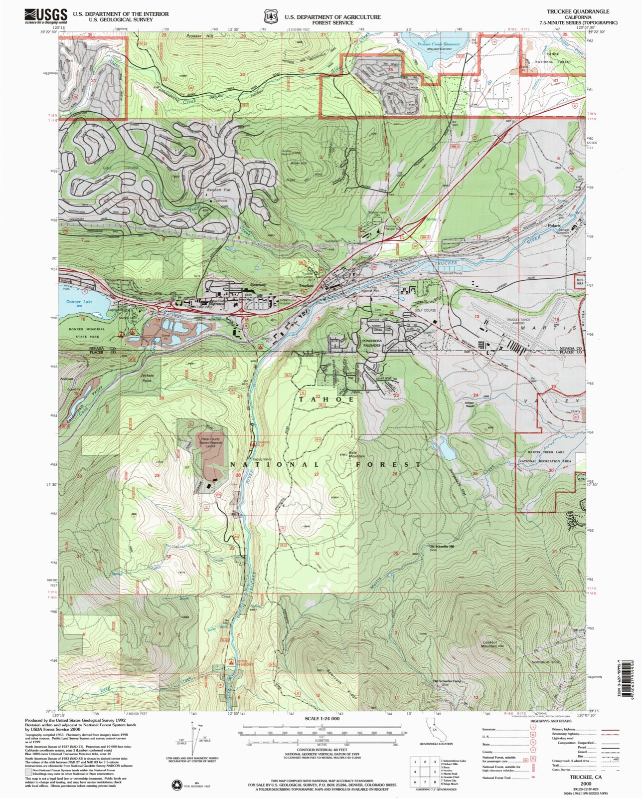 Topographic sheet of Polaris, surveyed 2000
