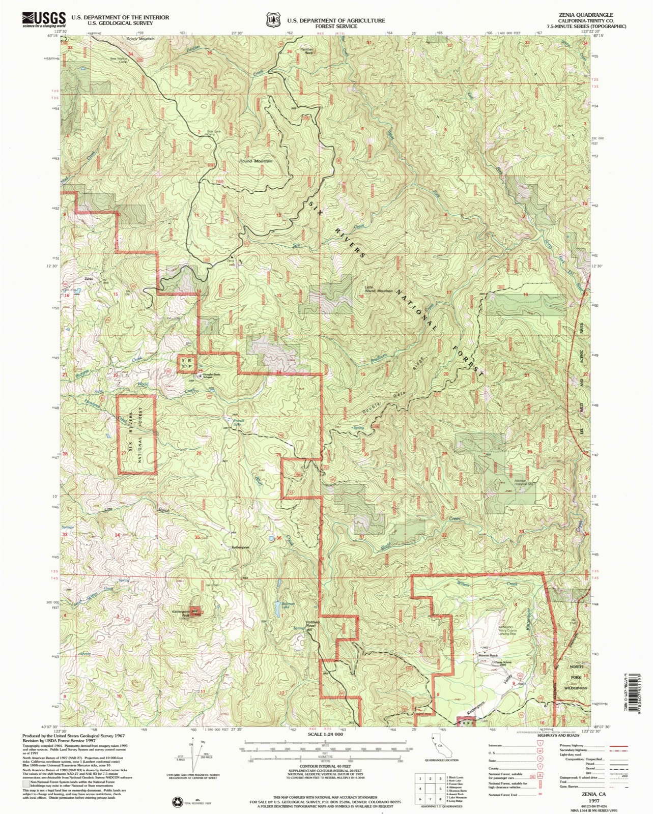 Topographic sheet of Zenia, surveyed 1997
