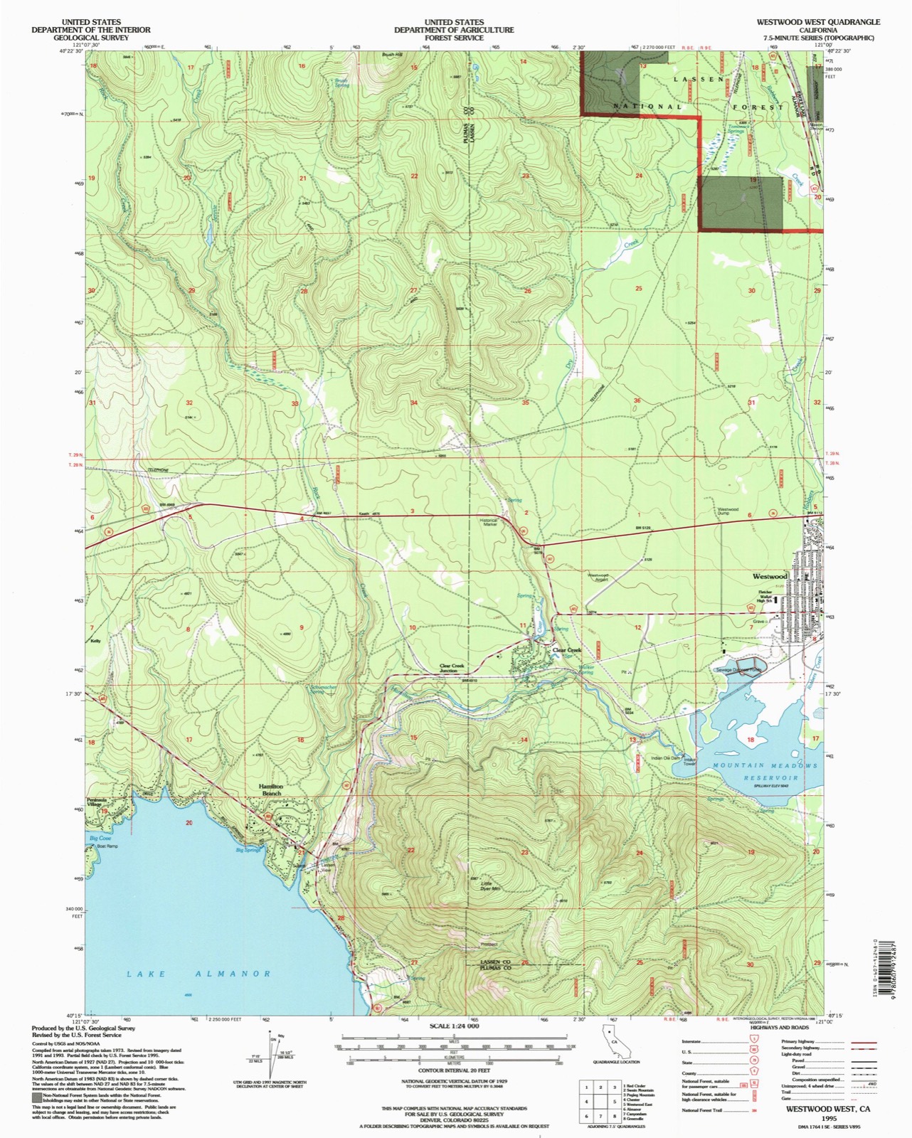 Topographic sheet of Robbers Creek, surveyed 1995