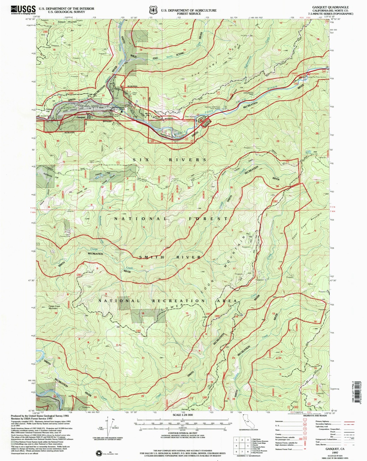 Topographic sheet of Darlingtonia, surveyed 1997
