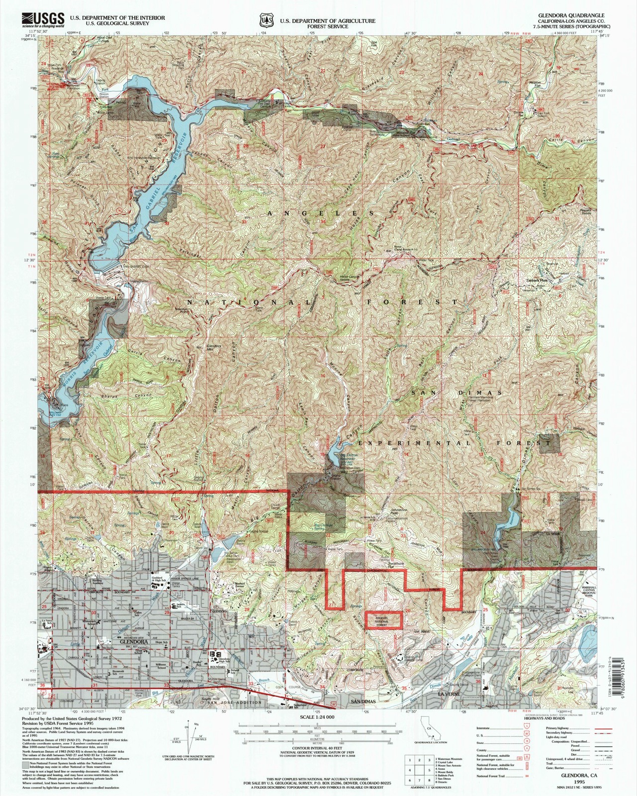 Topographic sheet covering Rubel Castle Historic District, surveyed 1995