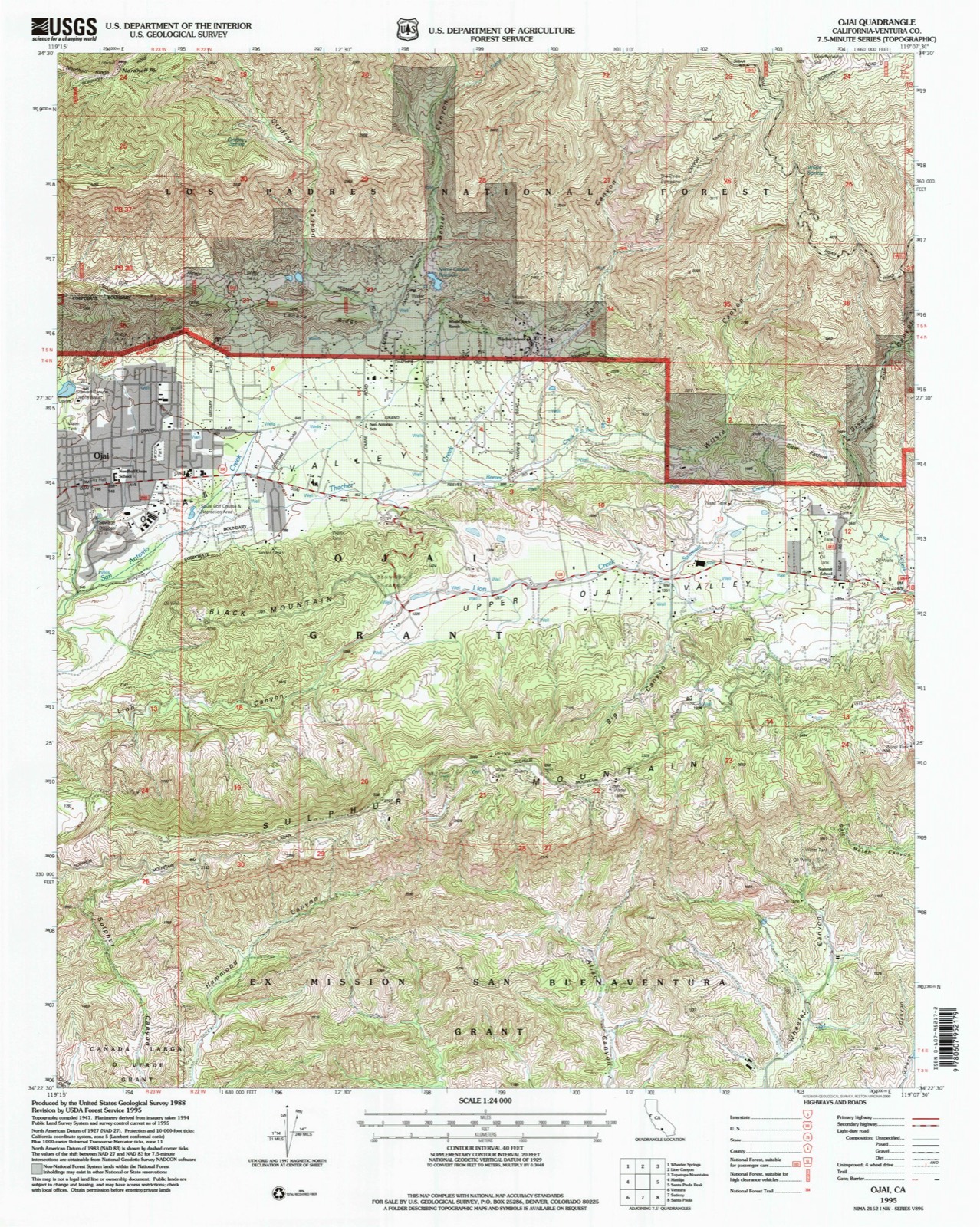 Topographic sheet covering St. Thomas Aquinas Chapel, surveyed 1995