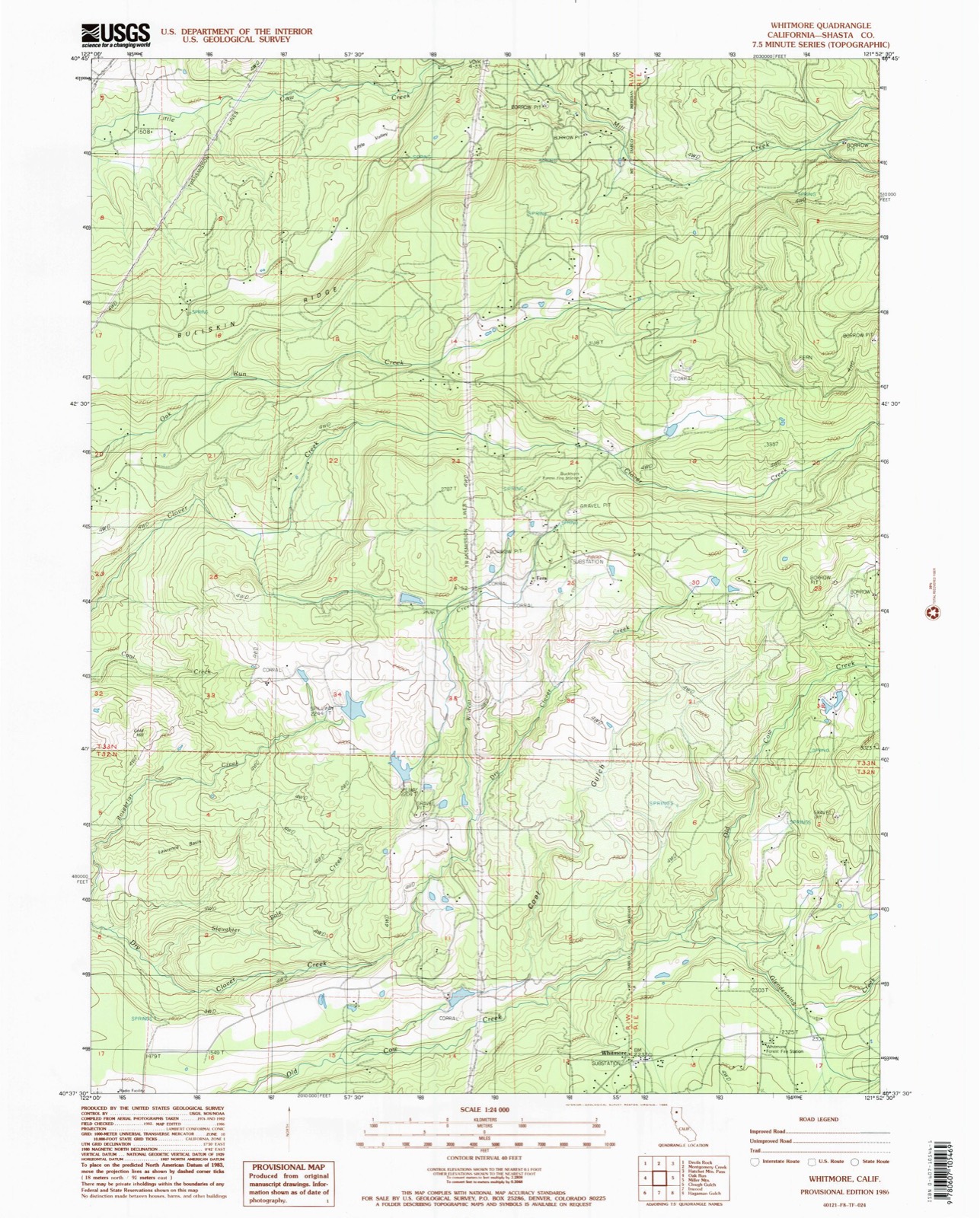 Topographic sheet of Fern, surveyed 1986