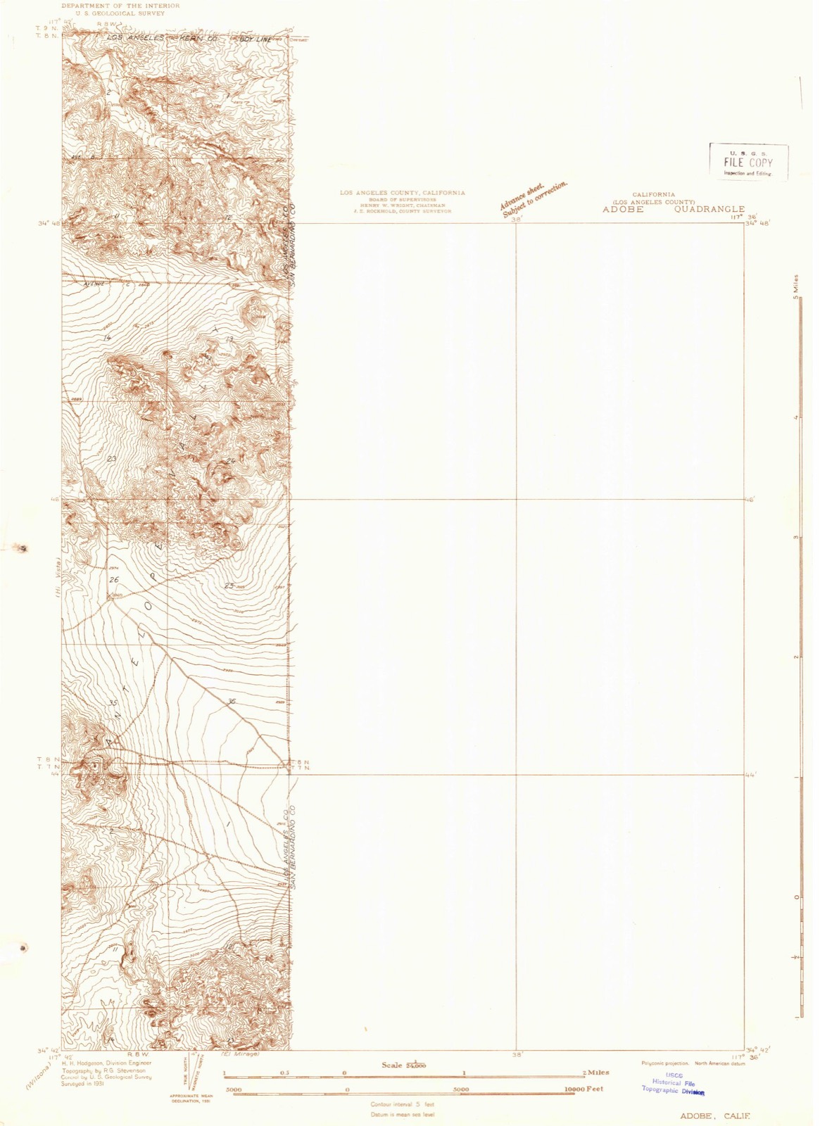 Topographic sheet of Houze Place, surveyed 1931