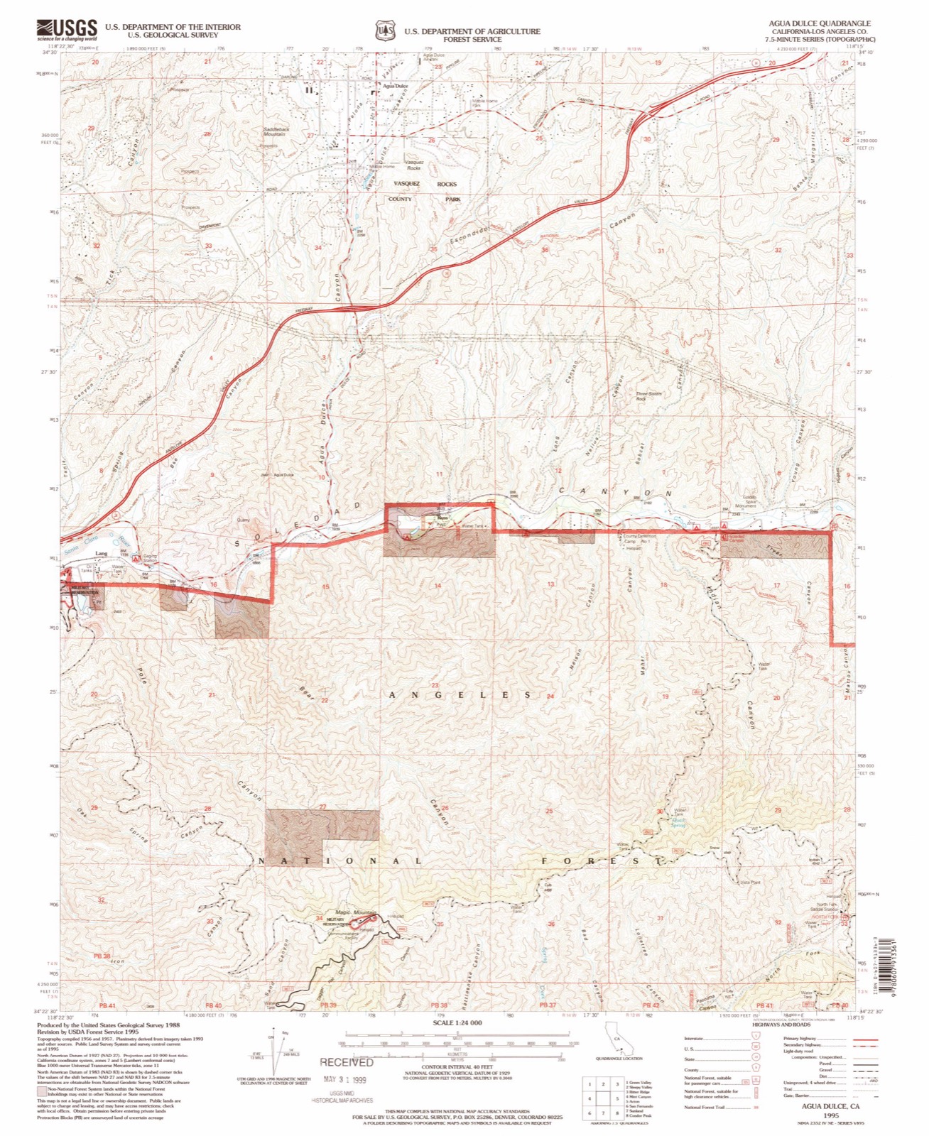 Topographic sheet of Alpine (historical), surveyed 1995