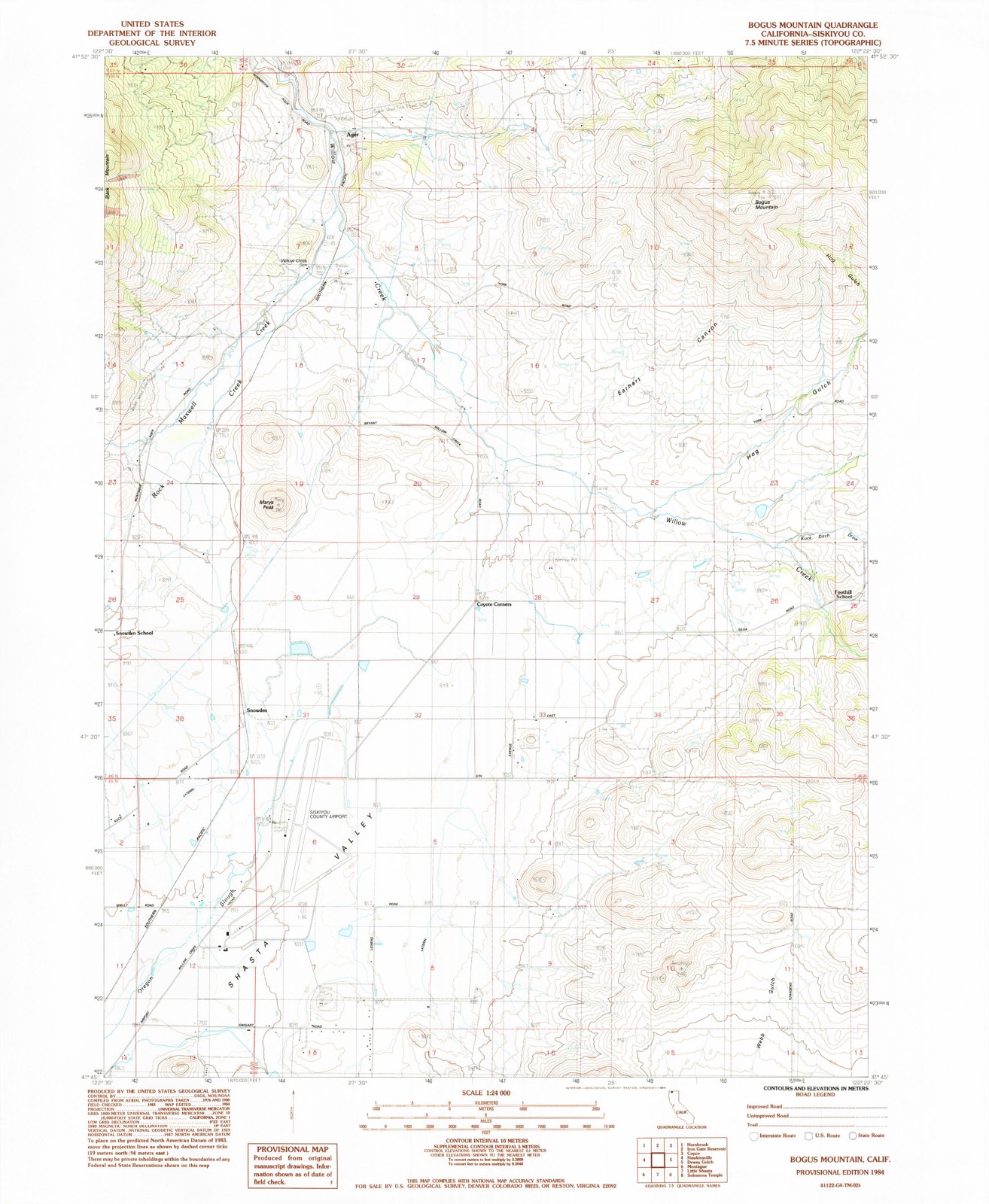 Topographic sheet of Logan, surveyed 1984