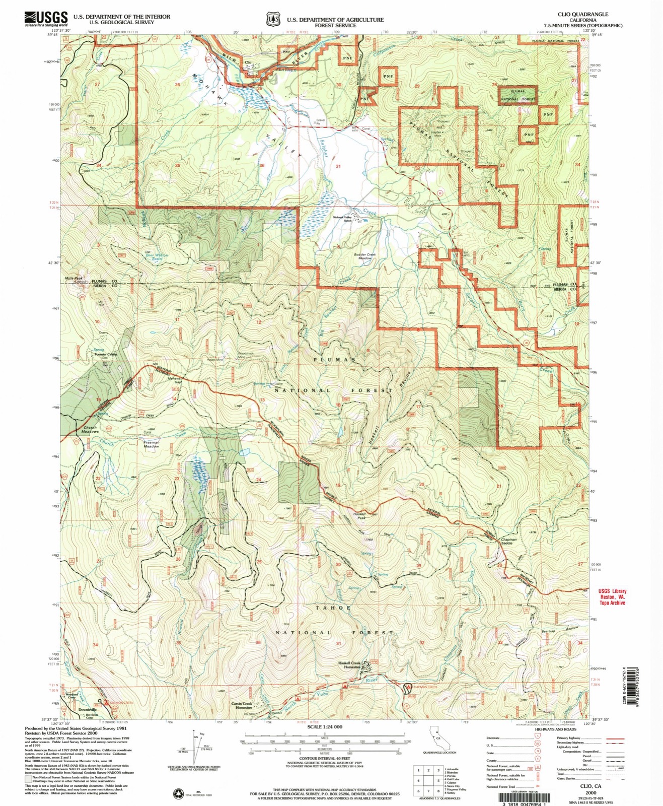 Topographic sheet of Valley Ranch, surveyed 2000