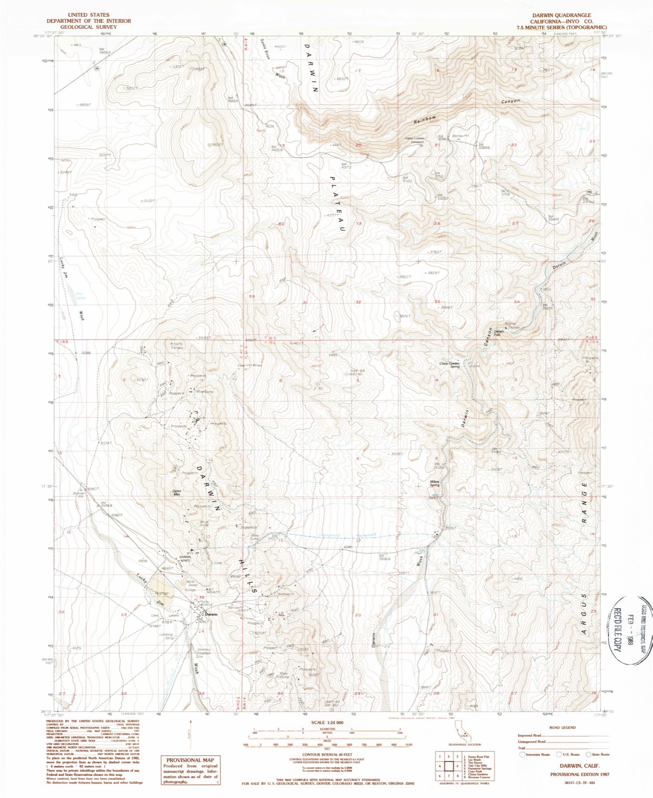 Topographic sheet of Lane Mill (historical), surveyed 1987