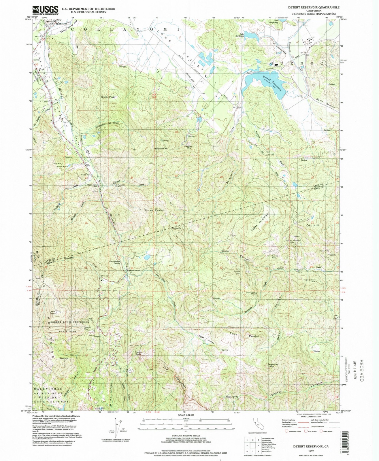Topographic sheet of Mirabel (historical), surveyed 1997