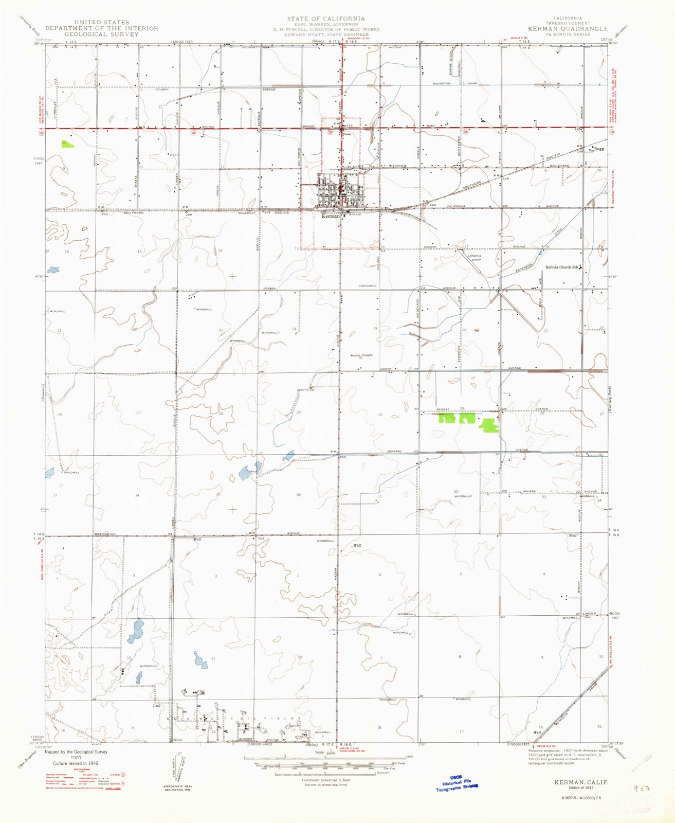 Topographic sheet of Rugg (historical), surveyed 1947