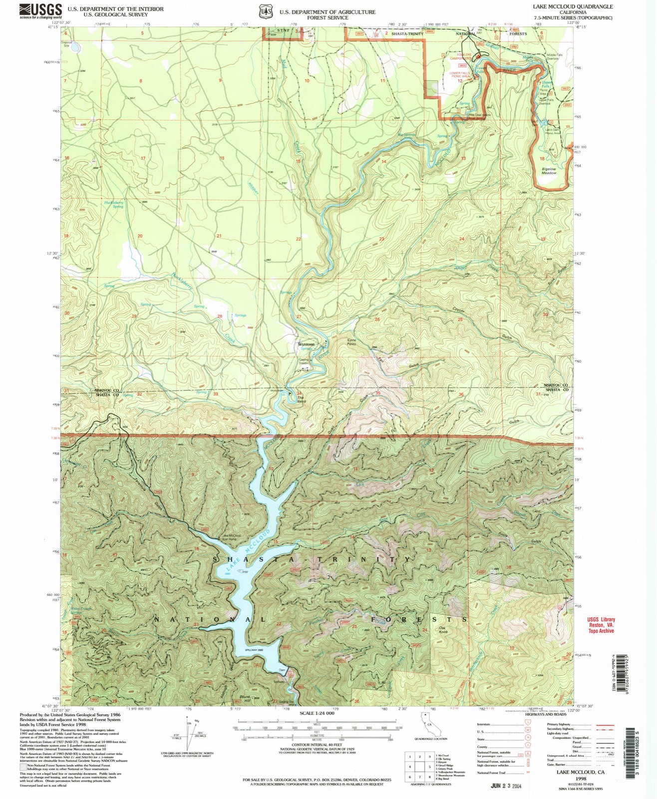 Topographic sheet of Wyntoon, surveyed 1998