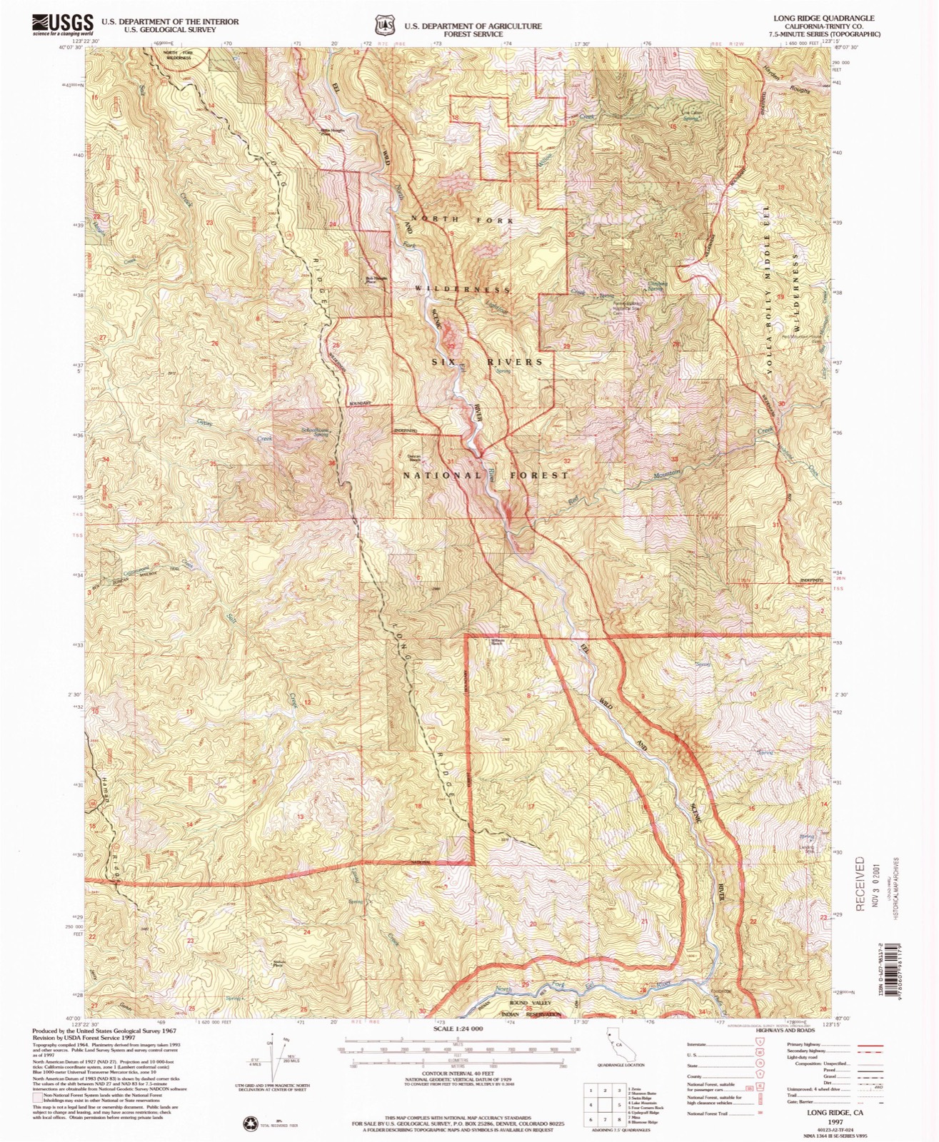 Topographic sheet of Willie Hoaglin Place, surveyed 1997