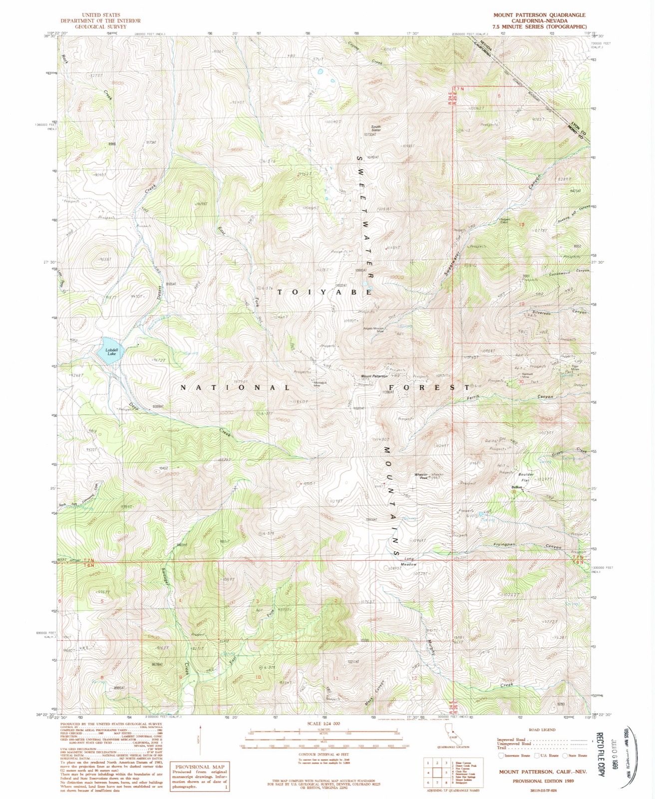 Topographic sheet of Belfort, surveyed 1989