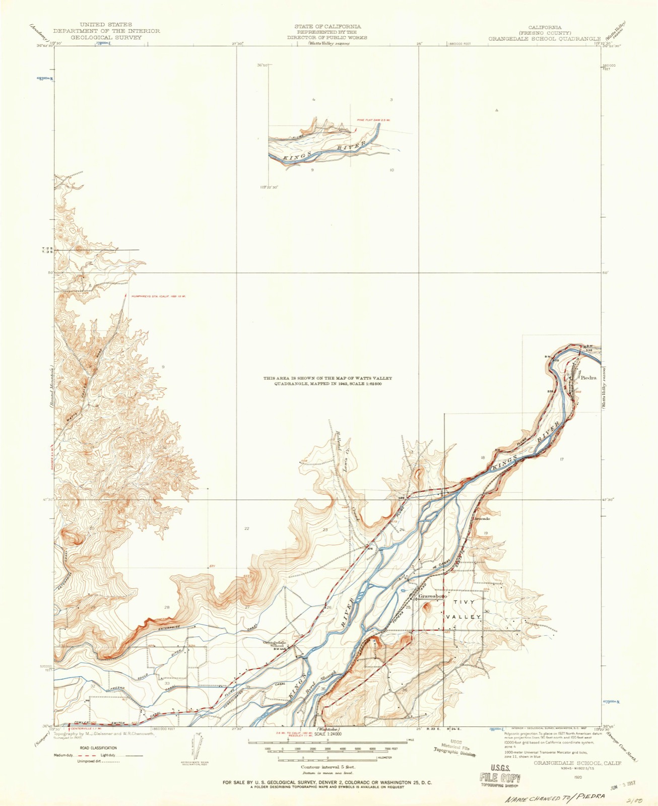 Topographic sheet of Avocado, surveyed 1920