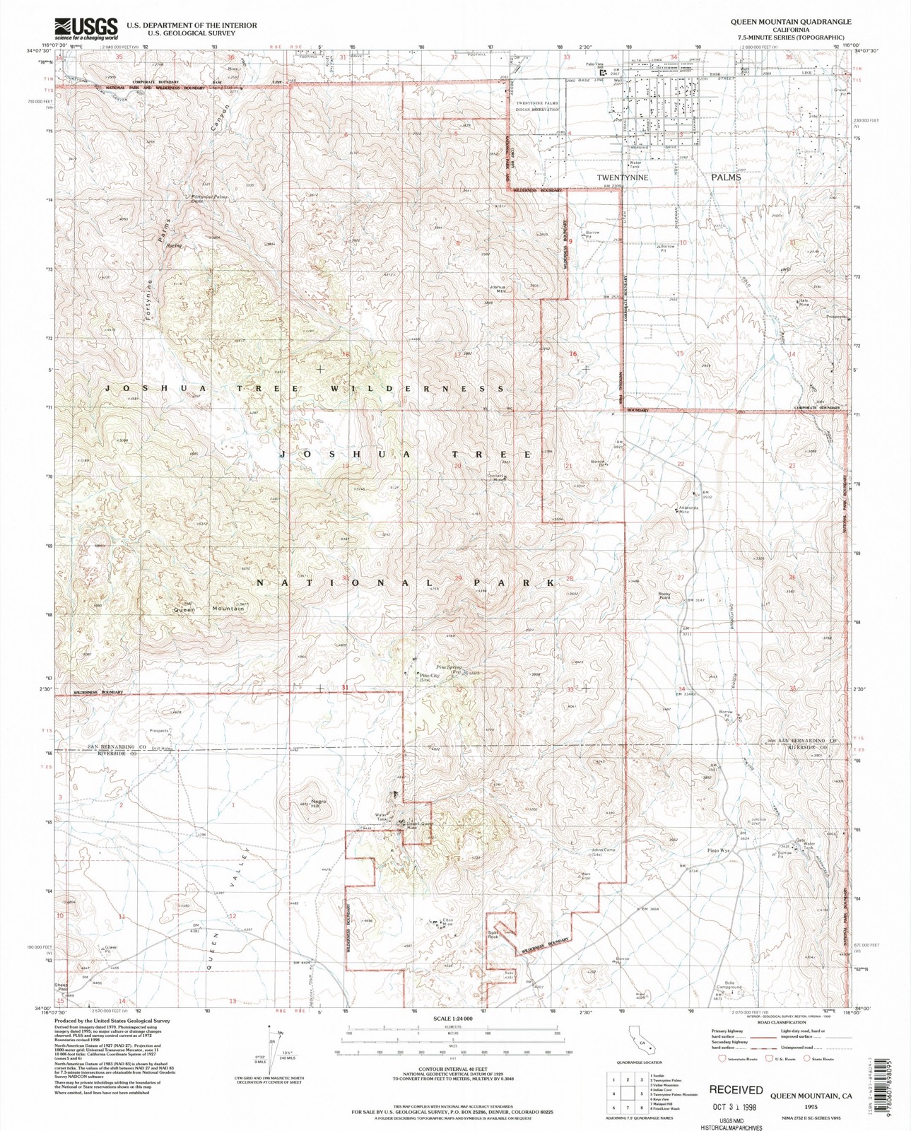 Topographic sheet of Pinto Wye, surveyed 1995