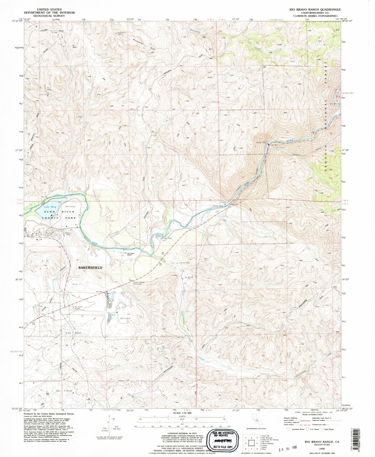Topographic sheet of Tarina, surveyed 1992