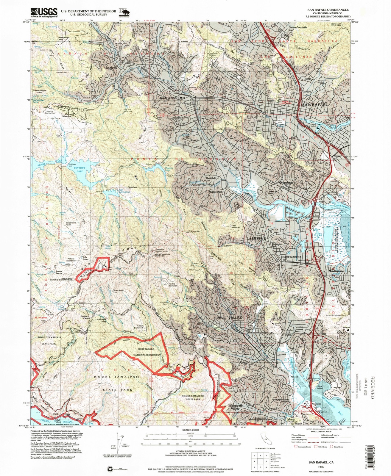 Topographic sheet of Greenbrae, surveyed 1995