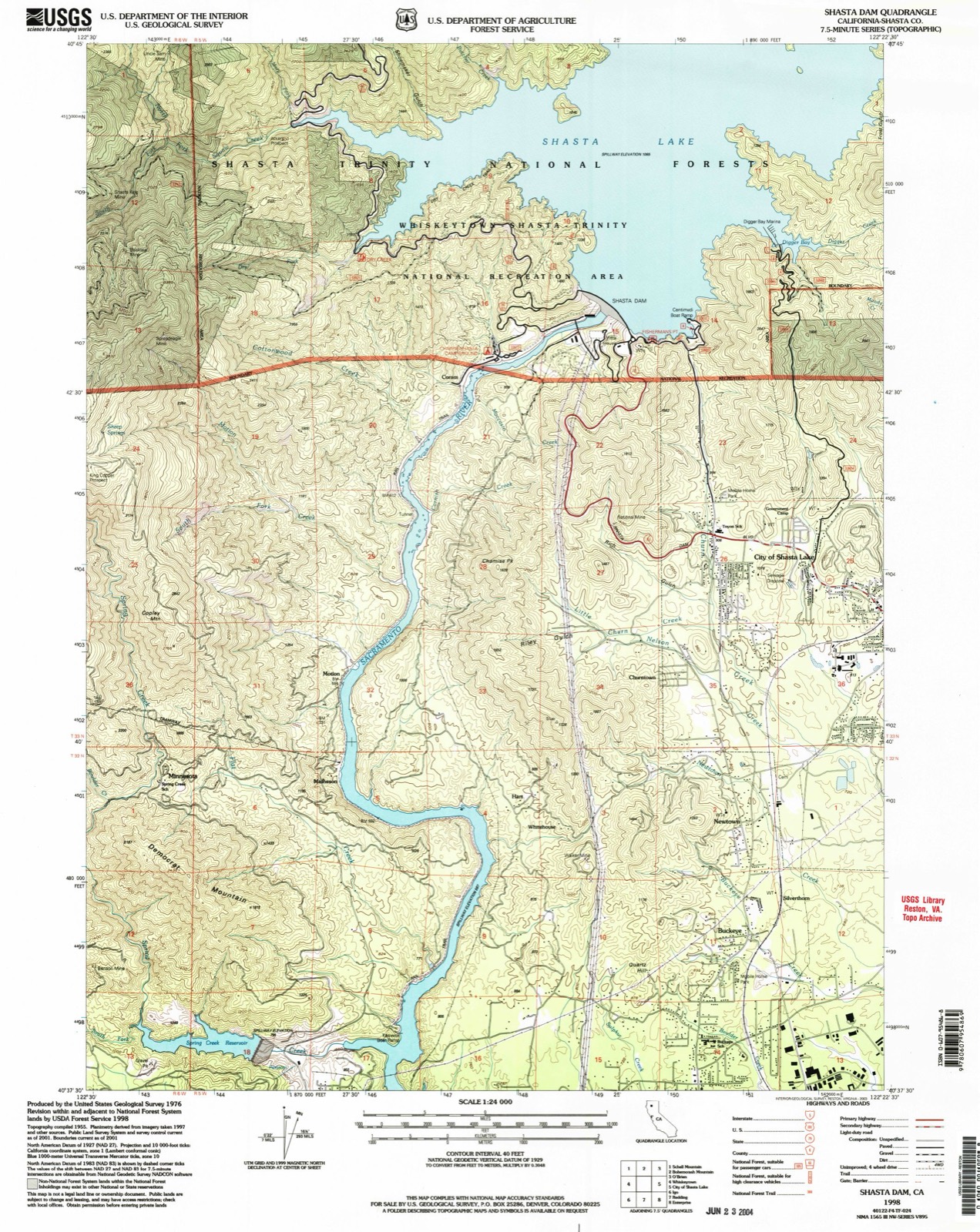 Topographic sheet of Silverthorn, surveyed 1998