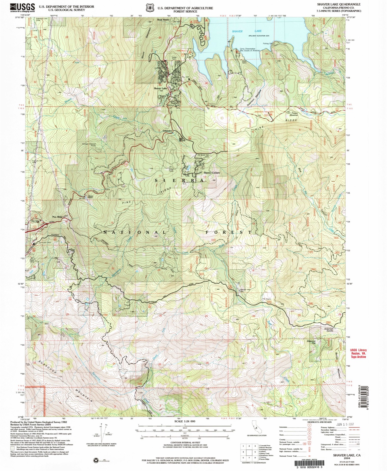Topographic sheet of Dora Belle, surveyed 2004