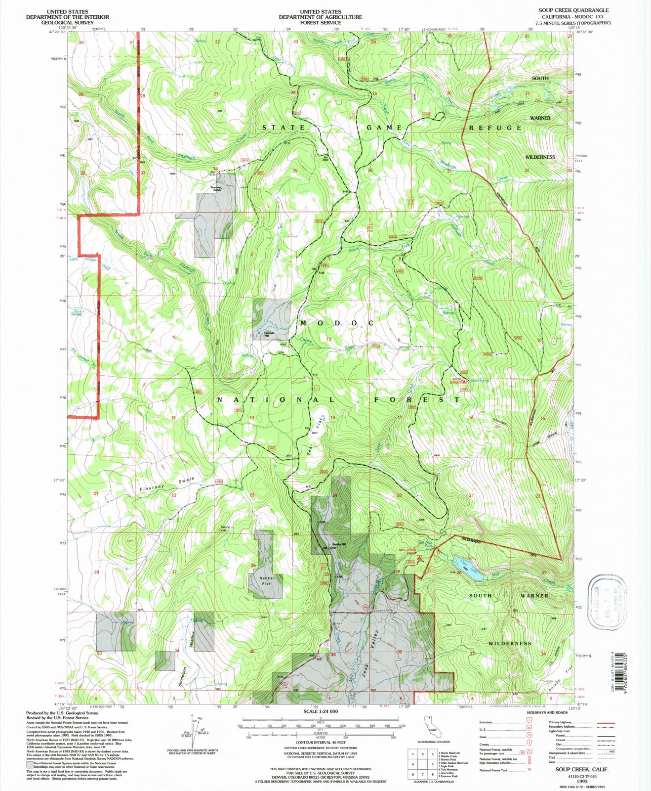 Topographic sheet of Cantrall Mill, surveyed 1993