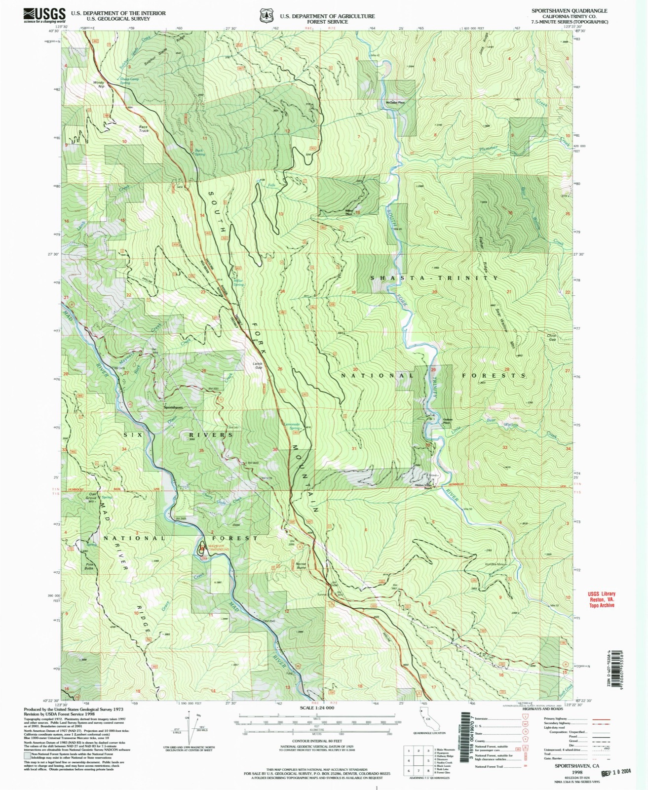 Topographic sheet of McClellan Place, surveyed 1998