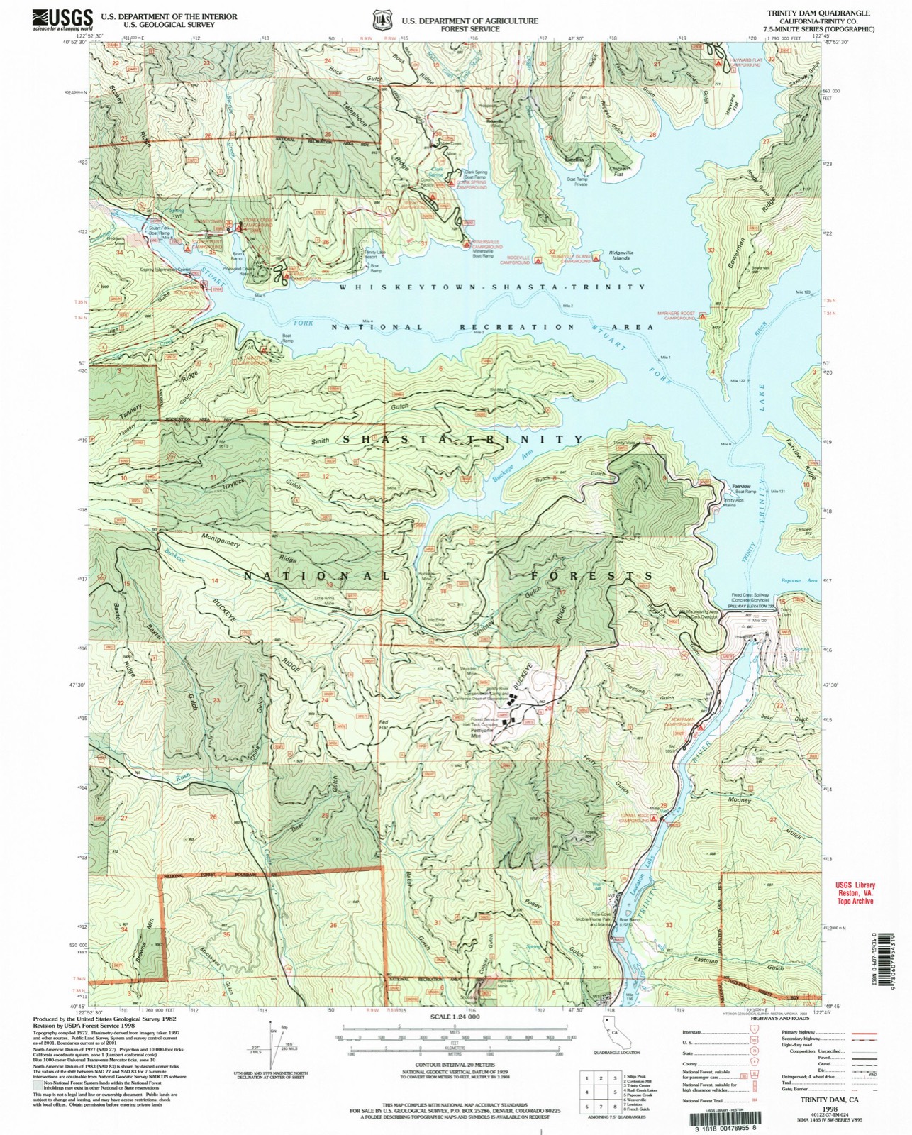 Topographic sheet of Fairview, surveyed 1998