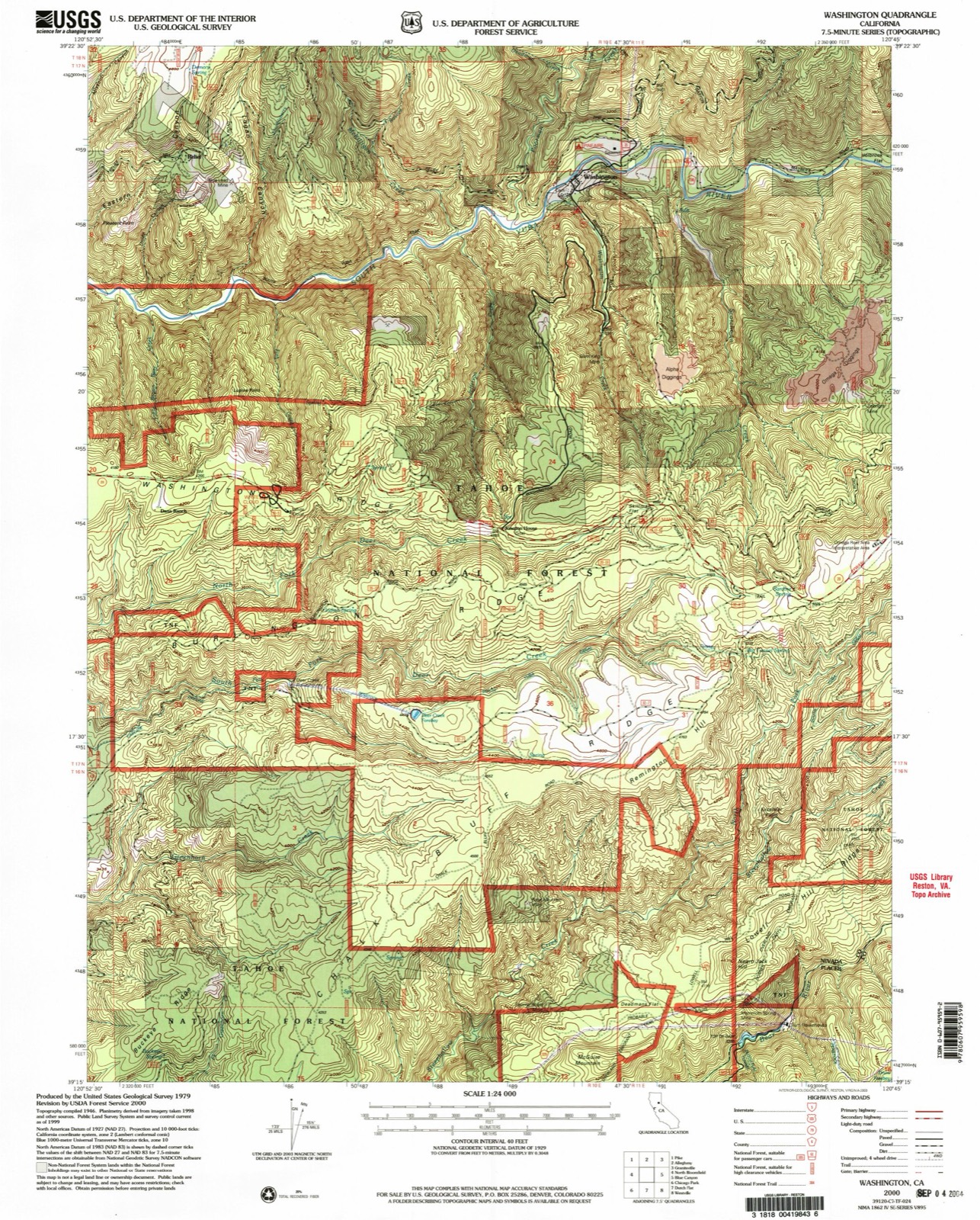 Topographic sheet of Junction House, surveyed 2000
