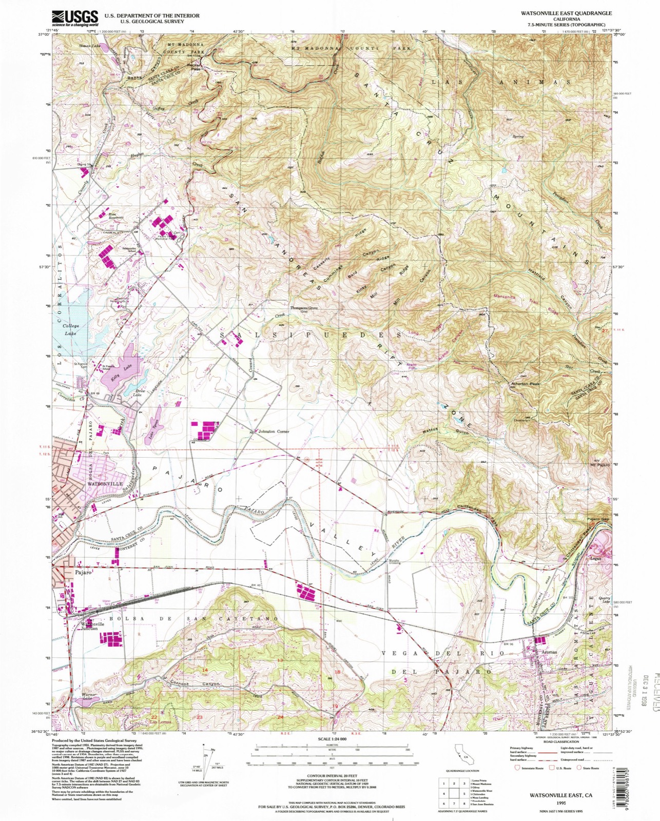 Topographic sheet of Interlaken, surveyed 1995