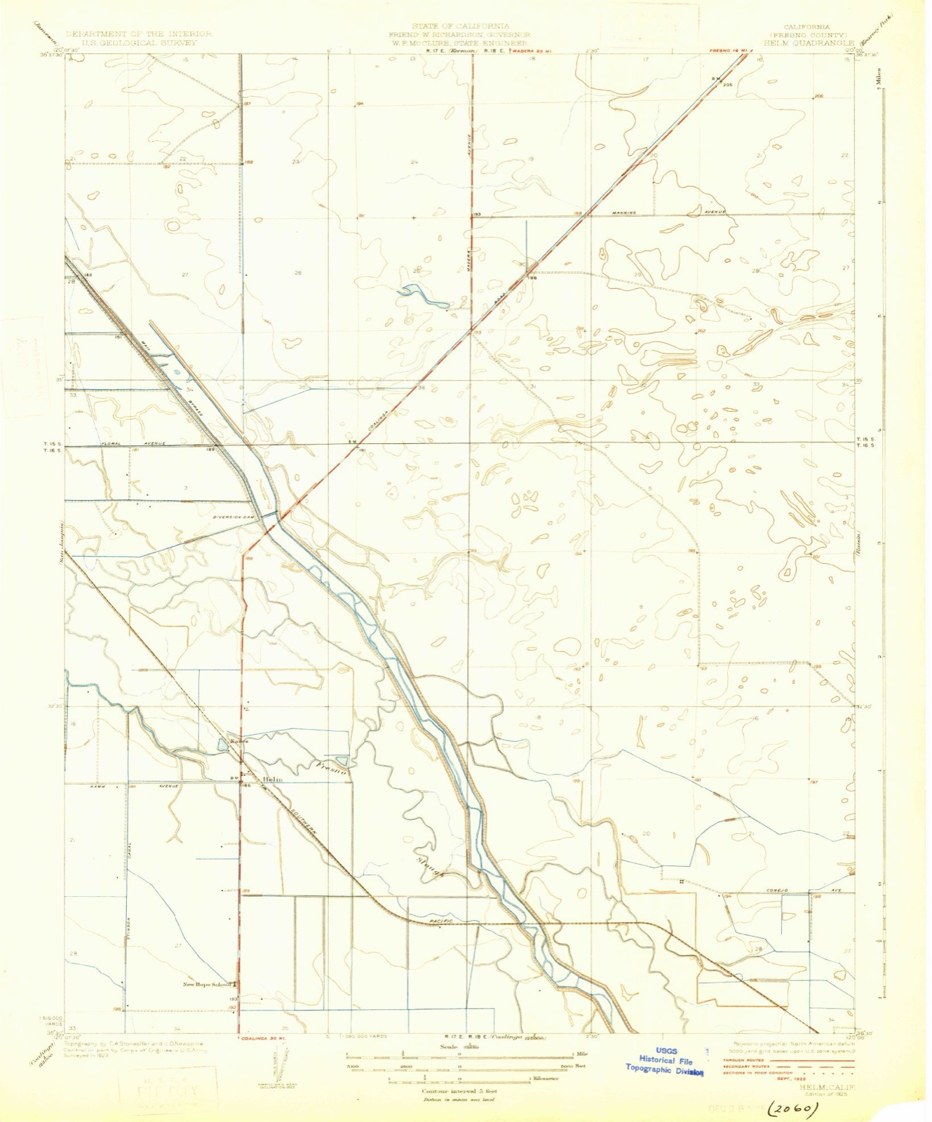 Topographic sheet of Helm, surveyed 1925