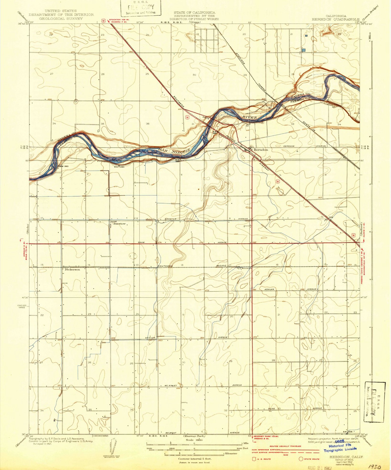 Topographic sheet of Raco, surveyed 1923