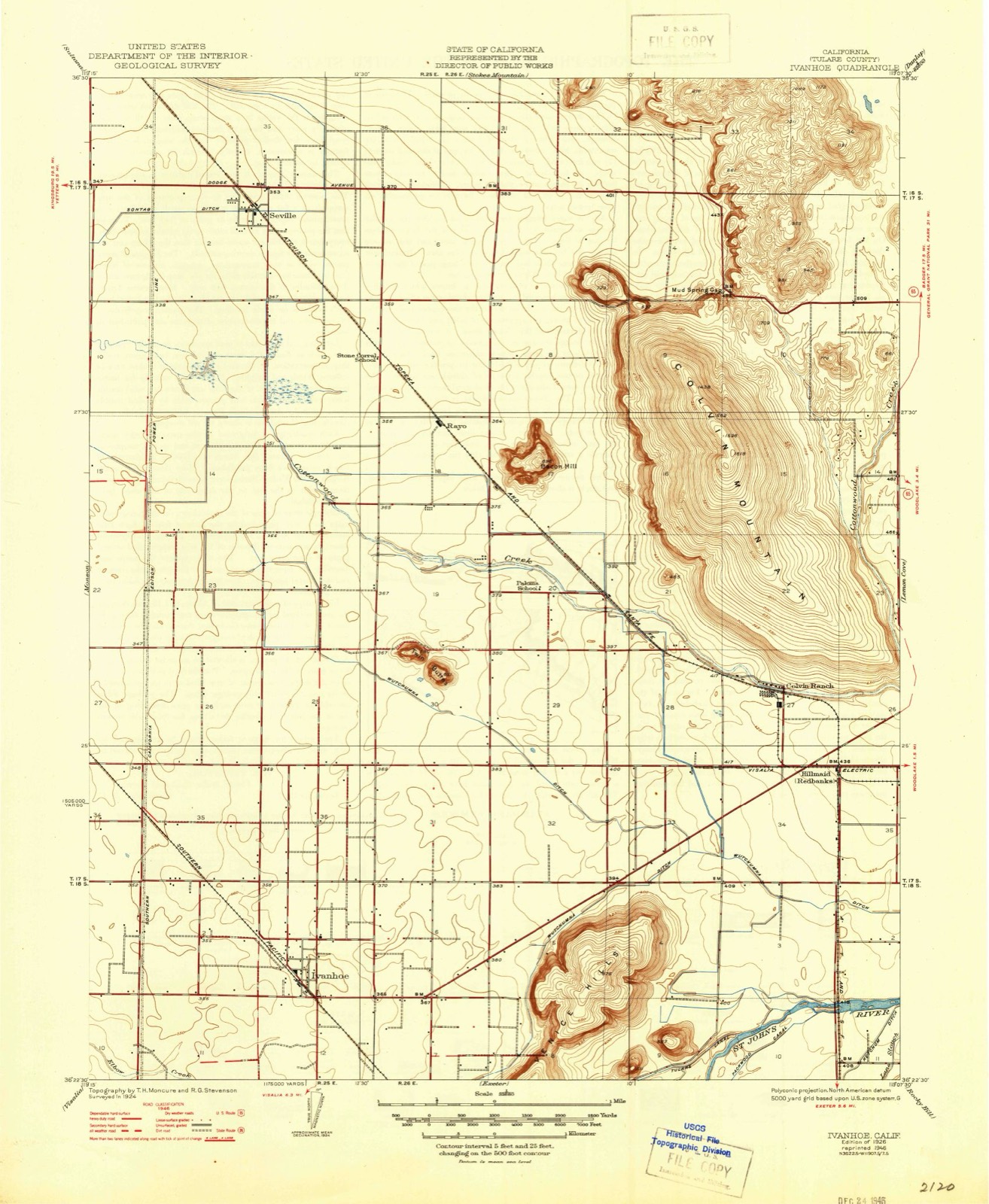 Topographic sheet of Hillmaid, surveyed 1926