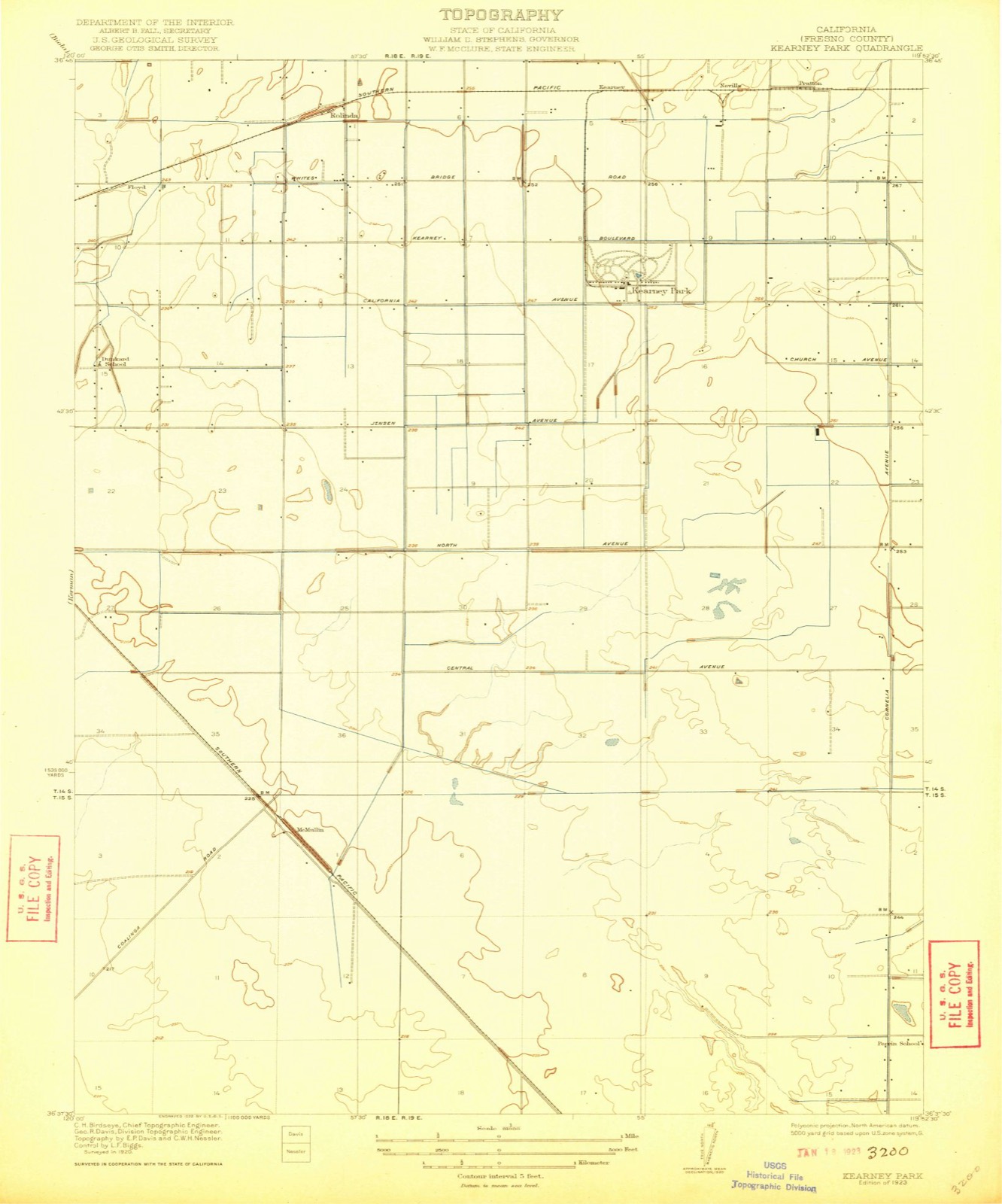 Topographic sheet of Floyd, surveyed 1923