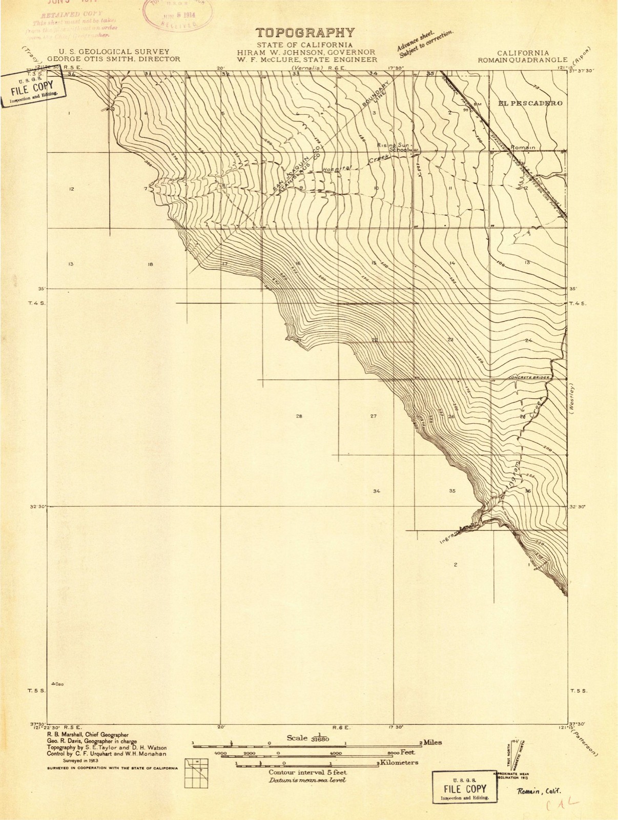 Topographic sheet of Solyo, surveyed 1913